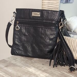b.o.c. Black Quilted Crossbody Bag